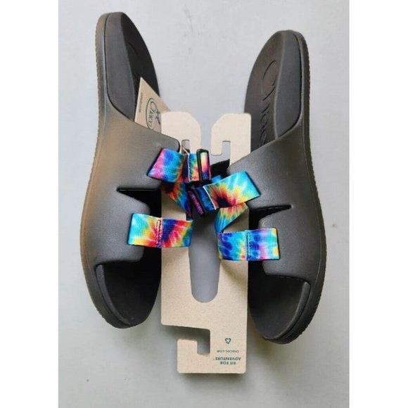 Chaco Chillos Slide Sandals Mens Size 12 or 13 Dark Tie Dye Comfort New main image 8